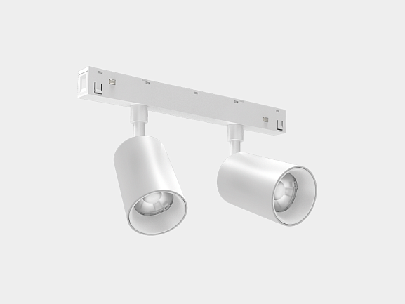 Светильник-спот светодиодный , серия SY-LINK, Белый, 2*10Вт, IP20, Нейтральный белый (4000К), SY-LINK-DBS-WH-2/10-NW. Фото 2