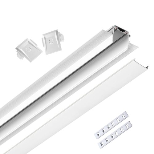 Низковольтный шинопровод для встраиваемого монтажа в ГКЛ, длина 1м (в коплекте заглушки-2шт- соедини «Novotech» 135198, серия: SMAL. Фото 1.