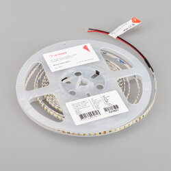 Светодиодная лента RT-А160-5mm 24V Warm3500 (9.6 W/m, IP20, 2835, 5m) (Arlight, Открытый) 037807
