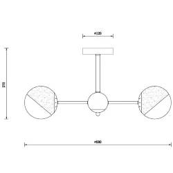 Люстра Freya FR5271PL-03B (Черный и Хром)