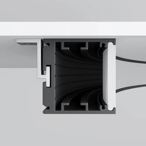 Радиусный профиль 35x35 Ø1500мм внутренний 1/4 круга черный (Черный) - фото 4