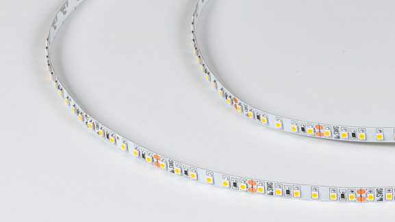 Светодиодная лента 3528, 120 LED/м, 9,6 Вт/м, 24В , IP20, Цвет: Теплый белый, SWG3120-24-9.6-WW-M. Фото 2