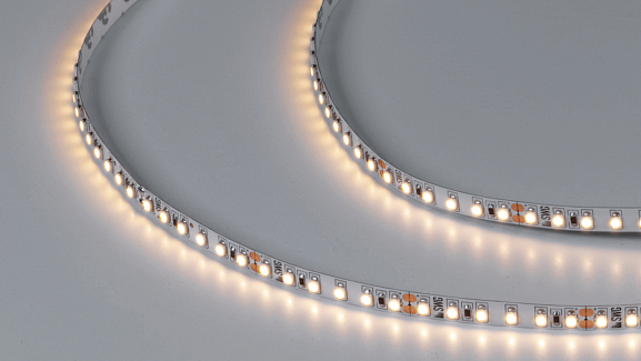 Светодиодная лента 3528, 120 LED/м, 9,6 Вт/м, 24В , IP20, Цвет: Теплый белый, SWG3120-24-9.6-WW-M - фото