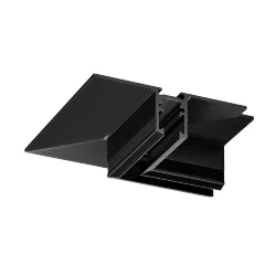 Коннектор угловой встраиваемый под ГКЛ 9,5 мм Levity (Черный)