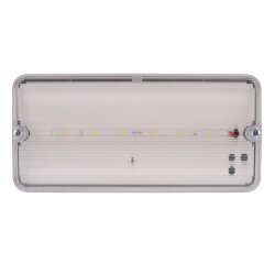 ULW-K25A 6W-4000K IP65 WHITE Светильник светодиодный влагозащищенный, Белый свет 4000K, 660Лм, Размер 220x105x50мм, Корпус белый