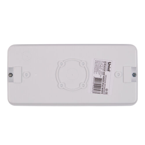 ULW-K25A 6W-4000K IP65 WHITE Светильник светодиодный влагозащищенный, Белый свет 4000K, 660Лм, Размер 220x105x50мм, Корпус белый - фото 3