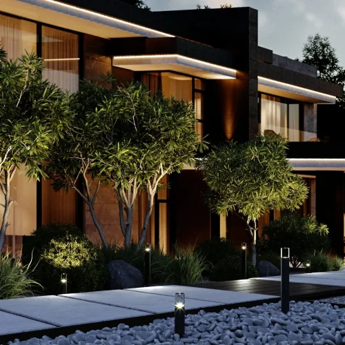 Светильник садово-парковый светодиодный Hidden черный 35166/F черный - фото 3