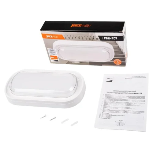 Светильник светодиодный PBH-PC9-OA 24Вт 4000К IP65 2400лм ЖКХ бел. JazzWay 5070172 - фото 7