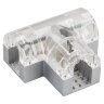 Соединитель тройной ARL-CLEAR-U15-2x90 (26x15mm) (Arlight, Металл) - фото 1