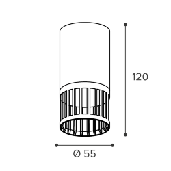Светильник WOLTA WSL-GU10/19W под лампу GU10 Белый PORTA