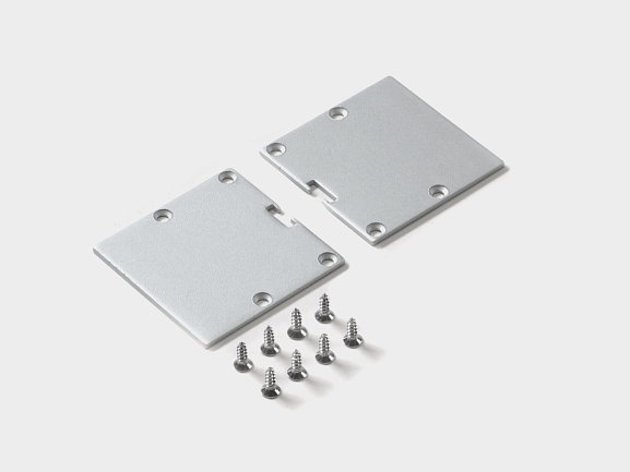 Комплект заглушек к профилю  SWG PRO PS50, 2шт/комп, ECS-PS50-2. Фото 2