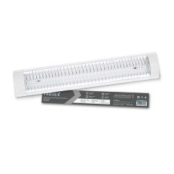 Светильник под светодиодную лампу SPO-405R 2xLED-Т8-600 с решеткой G13 600мм IP40 NEOX