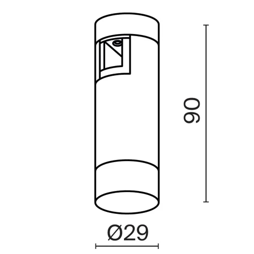 Трековый светильник Скольжение / Skim Flarity 3000K 2Вт 110° (Черный) TR145-1-3W3K-W-B - фото 8