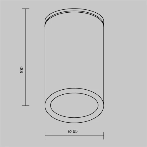 Потолочный светильник Roll GU10х1 50Вт IP 54 (Черный) - фото 4