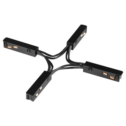 Соединитель Х-образный гибкий токопроводящий для низковольтного шинопровода «Novotech» 135178, серия: FLUM. Фото 1.