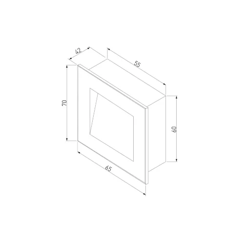 Подсветка для лестниц MRL LED 1103 чёрный - фото 4