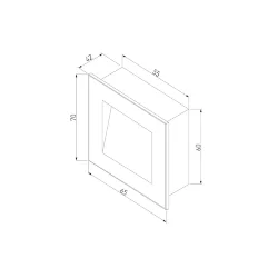 Подсветка для лестниц MRL LED 1103 чёрный (049744)