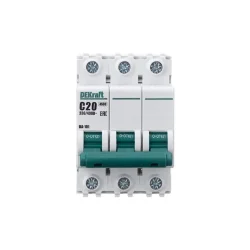Выключатель автоматический модульный 3п C 20А 4.5кА ВА-101 DEKraft 11079DEK