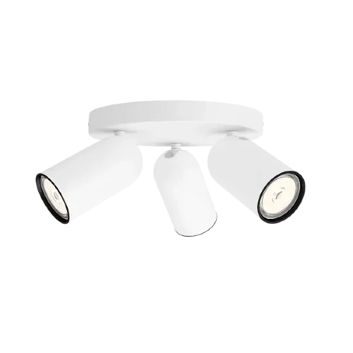 Светильник накладной СПОТ 3xGU10 230V | PONGEE plate/spiral white | - PHILIPS. Фото