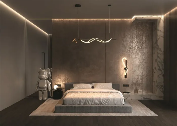 Подвесной светильник Tau 3000K 42Вт (Черный и Золото) - фото 5