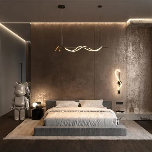 Подвесной светильник Tau 3000K 42Вт (Черный и Золото) - фото 6