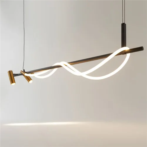 Подвесной светильник Tau 3000K 42Вт (Черный и Золото) - фото 8