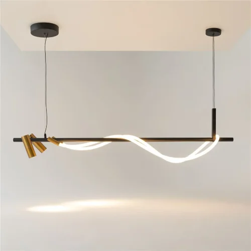 Подвесной светильник Tau 3000K 42Вт (Черный и Золото) - фото 9