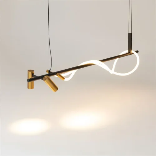 Подвесной светильник Tau 3000K 42Вт (Черный и Золото) - фото 12