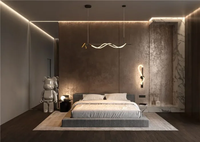 Подвесной светильник Tau 3000K 42Вт (Черный и Золото) - фото 14