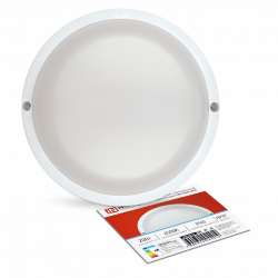 Светильник светодиодный герметичный СПП 2065-КРУГ 20Вт 6500К 1800Лм IP65 155мм IN HOME