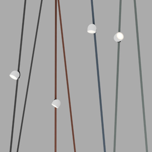 DK5642-WH+BK Поворотный светильник для трека-ремня Belty Smart, серия Spot, со светодиодом, D100*H107мм, 48V DC, 12W, RA90, 120°, 3000-5700K, IP20, белый с черным, алюминий. Фото 4