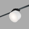 DK5642-WH+BK Поворотный светильник для трека-ремня Belty Smart, серия Spot, со светодиодом, D100*H107мм, 48V DC, 12W, RA90, 120°, 3000-5700K, IP20, белый с черным, алюминий. Фото 2