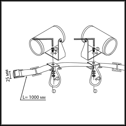 Ремень для фиксации светильника «ODEON LIGHT» 6648/1000, серия: BELT. Фото 2.