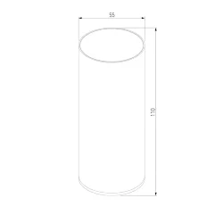 Уличный потолочный светильник Light LED IP65 35129/H черный (056228)