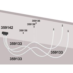 База для накладного монтажа светильников 359128-359133 «Novotech» 359142, серия: RAMO