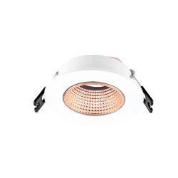 Встраиваемый светильник, IP 20, 10 Вт, GU5.3, LED, белый/бронзовый, пластик, Denkirs DK3061-WBR