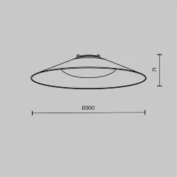 Подвесной светильник Кампана / Campana Parity 3000K 12Вт 120° белый (Черный) TR127B-12W3K-W