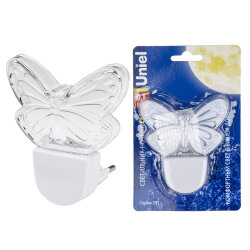 DTL-315 Бабочка-White Светильник-ночник, Без выключателя, Белый