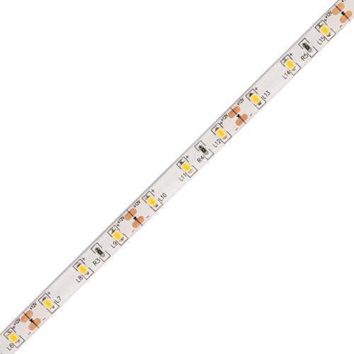 ULS-Q323 2835-60LED-m-8mm-IP65-DC12V-4.8W-m-5M-3000K Гибкая светодиодная лента на самоклеящейся основе, Катушка 5 м, в герметичной упаковке, Теплый белый свет3000K. - фото 1