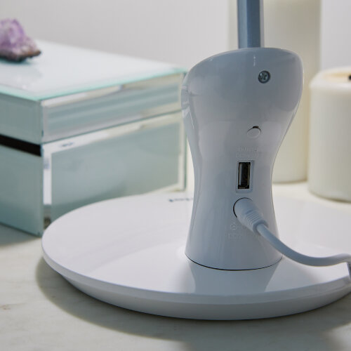 TLD-547 White-LED-400Lm-3300-6000K-Dimmer Светильник настольный, 8W, Сенсорный выключатель, Диммер, Белый - фото 6