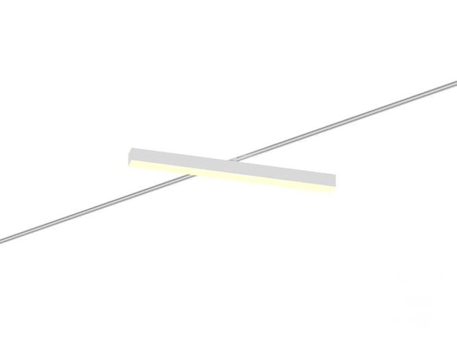 Трековый светильник 6063 5050 TR2 (RAL9003/750mm/LT70 — 3K/28W) - фото 1