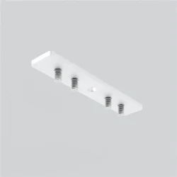 Коннектор прямой для низкопрофильного шинопровода Exility (Белый)