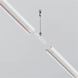 Коннектор прямой для низкопрофильного шинопровода Exility (Белый)