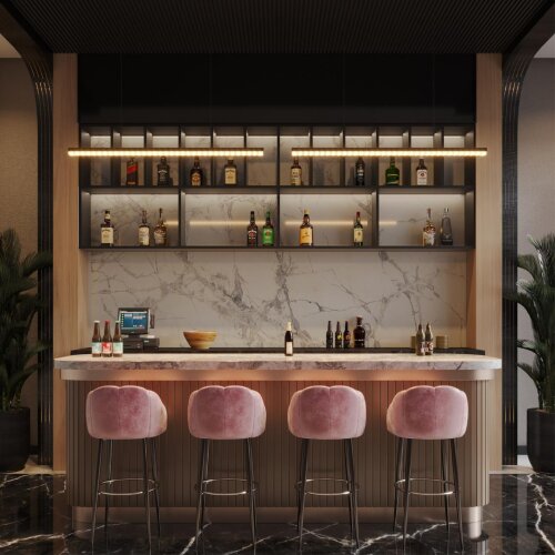 Светильник подвесной диммир. со сменой цв. температуры (управл. - пульт ДУ или прилож. Smart Life) «Novotech» 359712, серия: MONILE (крепление на планке). Фото 2.