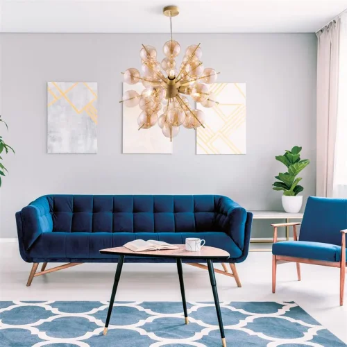 Подвесной светильник Bolla E27x6 (Латунь) - фото 9