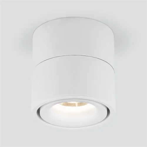 Накладной поворотный светодиодный светильник 15W 3000K белый матовый DLR031 - фото 2