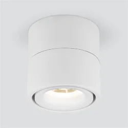 Накладной поворотный светодиодный светильник 15W 3000K белый матовый DLR031 (063936)