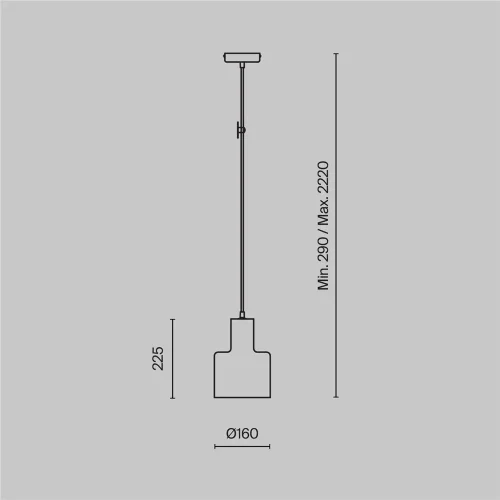 Подвесной светильник Maytoni T439-PL-01-GR (Черный) - фото 10