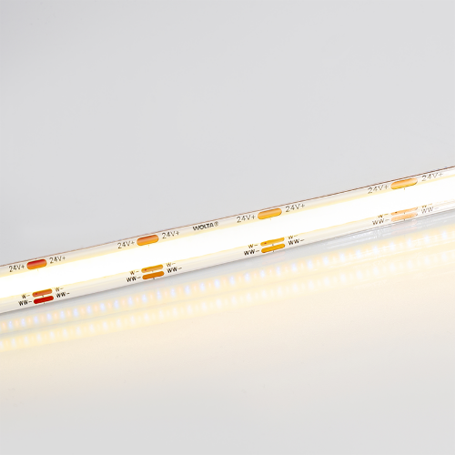 Светодиодная лента WOLTA WLSCOB-14W/CCT/24S608-01 COB 14Вт CCT 3000К-6500К 24B IP65 608 led/m - фото 5.
