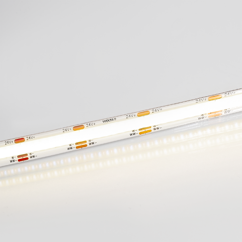 Светодиодная лента WOLTA WLSCOB-14W/CCT/24S608-01 COB 14Вт CCT 3000К-6500К 24B IP65 608 led/m - фото 6.
